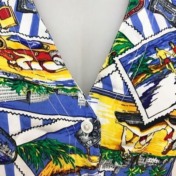 𝅺RETRO Lauren Jeffries Vintage Summer vacation Top 🌻💚 - Picture 3 of 6